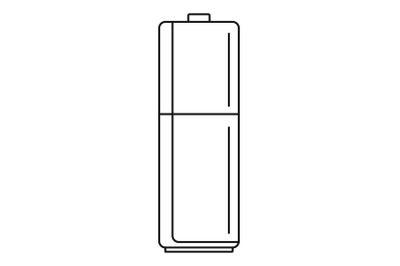 Vape box battery icon, outline style