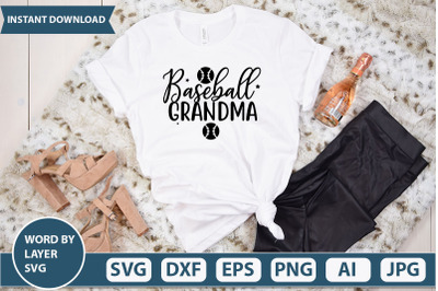 Baseball grandma svg