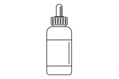 Vape liquid reserve icon, outline style