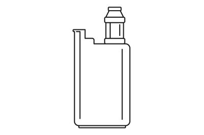 Vape box icon, outline style