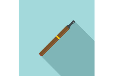 Electric cigarette icon, flat style