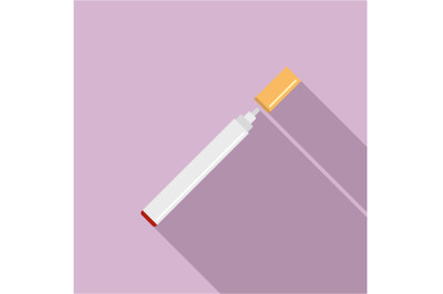 Electronical cigarette icon, flat style