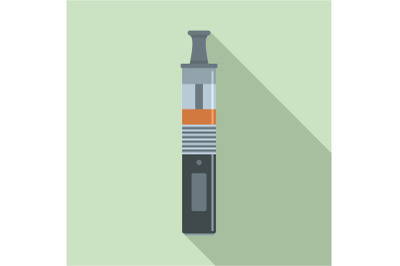 Vaping pen icon, flat style