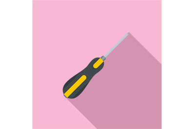 Screwdriver icon, flat style