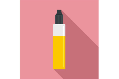 Nicotine liquid icon, flat style