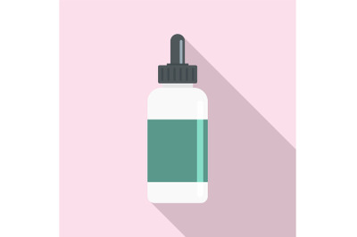 Vape liquid reserve icon, flat style