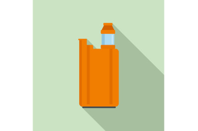 Vape box icon, flat style