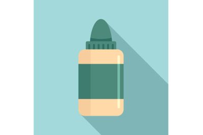 Vaping liquid icon, flat style