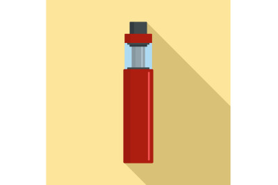 Vape pen icon, flat style