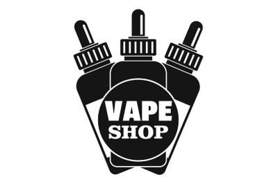 Vape liquid shop logo, simple style