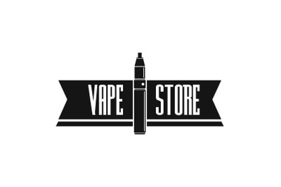 Vape store logo, simple style