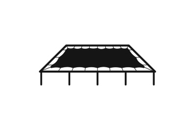 Big trampoline icon, simple style