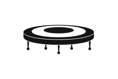 Jump trampoline icon, simple style