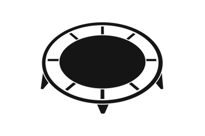 House trampoline icon, simple style