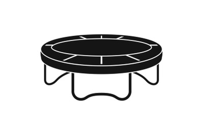 Garden trampoline icon, simple style