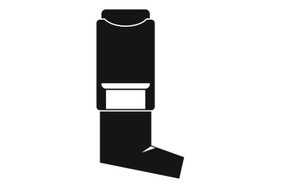 Inhaler icon, simple style