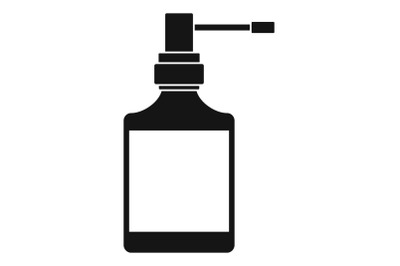 Respiration spray bottle icon, simple style