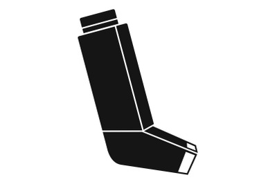 Allergy inhaler icon, simple style
