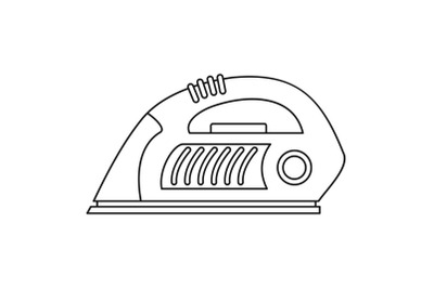 Iron icon, outline style