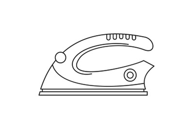 Modern iron icon, outline style