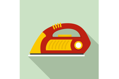 Iron icon, flat style