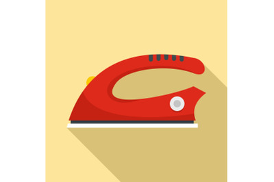 Modern iron icon, flat style