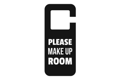 Please make up room hanger icon, simple style