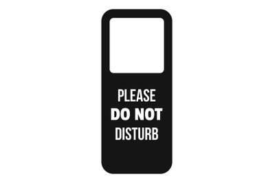 Door hanger tag icon, simple style