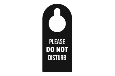 Do not disturb tag icon, simple style