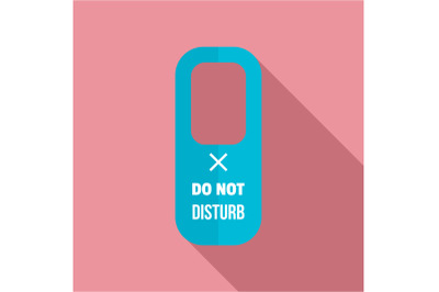 Hanger tag icon, flat style