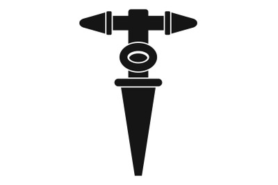 Grass water tool icon, simple style