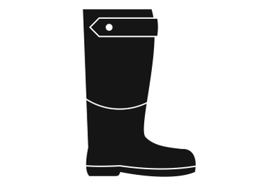 Farm boot icon, simple style