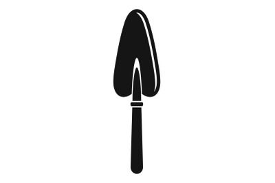 Hand shovel icon, simple style