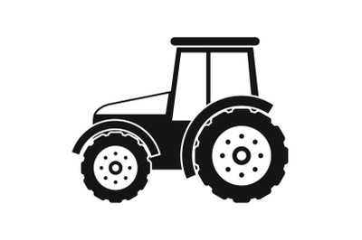 Tractor icon, simple style