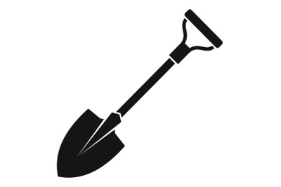 Shovel icon, simple style