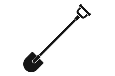Farm shovel icon, simple style