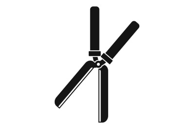 Farm scissors icon, simple style