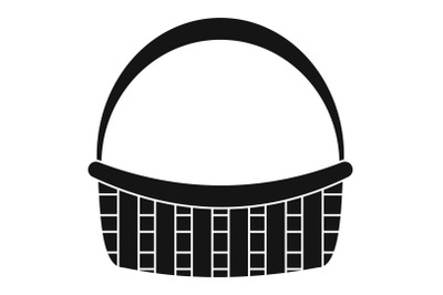 Farm basket icon, simple style
