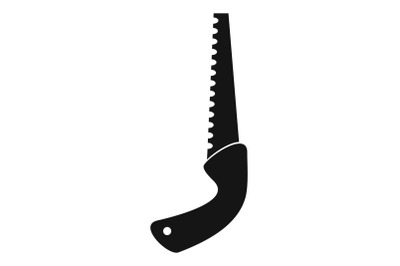 Saw band icon, simple style