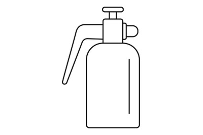 Garden spray bottle icon, outline style