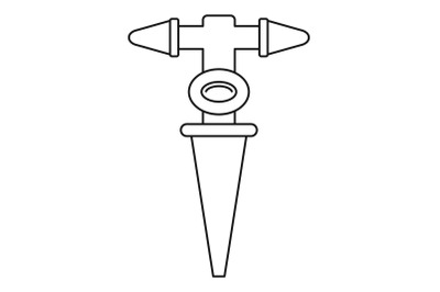 Grass water tool icon, outline style