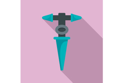 Water drop tool icon, flat style