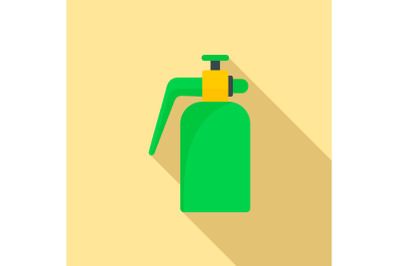 Garden spray bottle icon, flat style