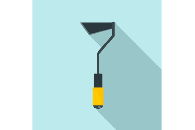 Garden dig tool icon, flat style