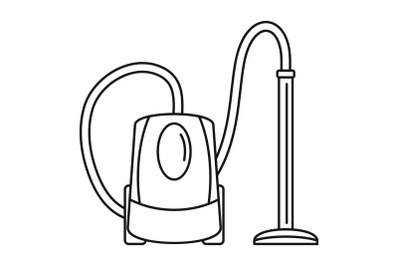 Plastic vacuum cleaner icon, outline style