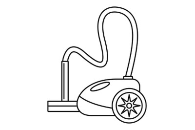 German vacuum cleaner icon, outline style