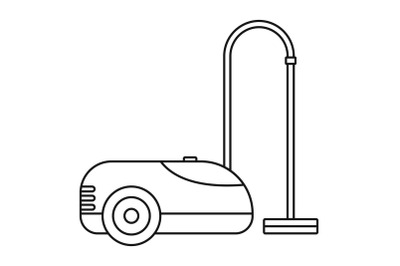 Wash vacuum cleaner icon, outline style