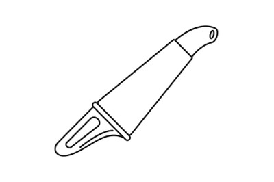 Car vacuum cleaner icon, outline style