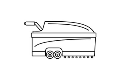 Hall vacuum cleaner icon, outline style