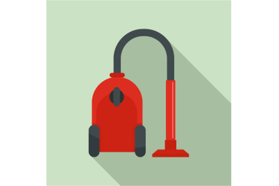 Vacuum cleaner icon, flat style